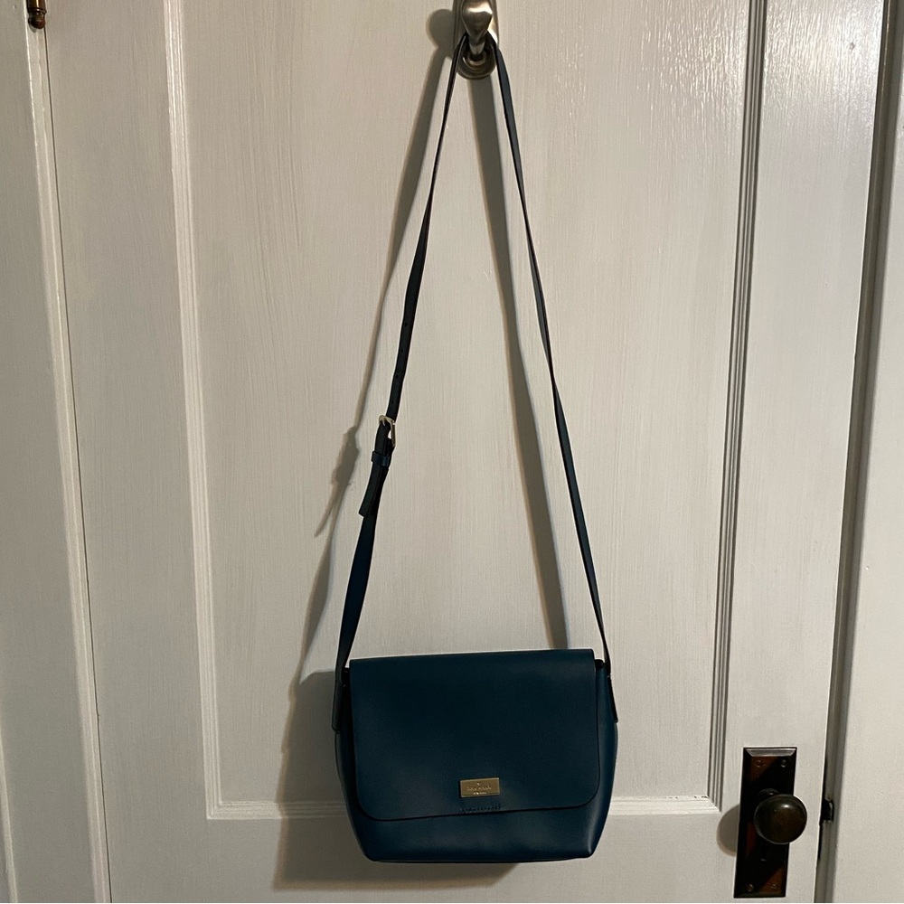 Kate Spade teal fold over crossbody
